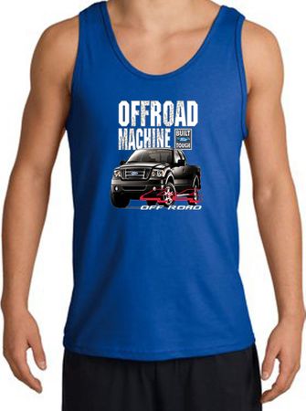 Ford Truck Tank Top - F-150 4X4 Offroad Machine Adult Royal Tanktop