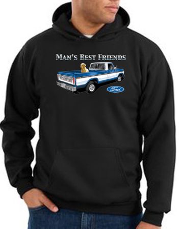 Ford Trucks Hoodie Mans Best Friend Black Hoody