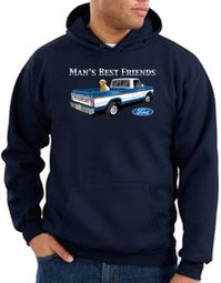 Ford Trucks Hoodie Mans Best Friend Navy Hoody