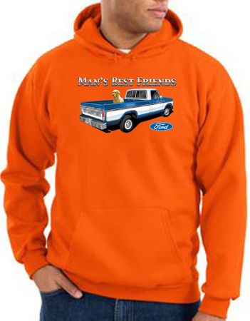 Ford Trucks Hoodie Mans Best Friend Orange Hoody