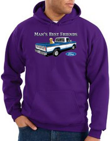Ford Trucks Hoodie Mans Best Friend Purple Hoody