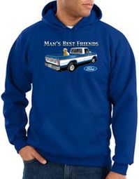 Ford Trucks Hoodie Mans Best Friend Royal Hoody