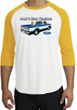 Ford Trucks Raglan Shirt - Man's Best Friend Adult White/Gold T-Shirt