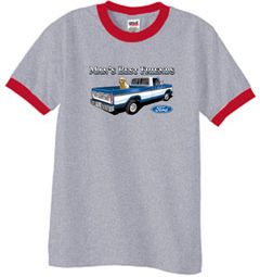 Ford Trucks Ringer T-Shirts - Man's Best Friend Adult Tee Shirts Ford Trucks Ringer T-Shirts - Man's Best Friend Adult Tee Shirts