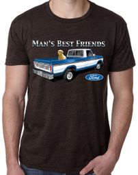 Ford Trucks Shirt Man's Best Friend Mens Burnout Tee T-Shirt Ford Trucks Shirt Man's Best Friend Mens Burnout Tee T-Shirt