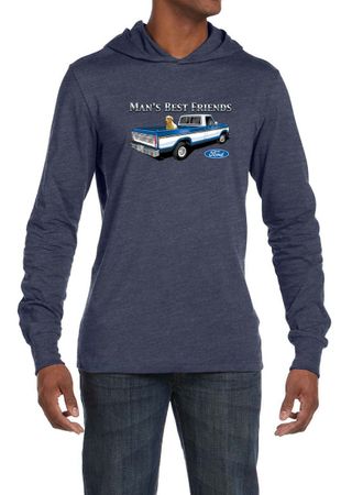 Ford Trucks Shirt Man's Best Friend Mens Lightweight Hoodie Tee