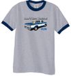 Ford Trucks Shirt Mans Best Friend Ringer Tee Heather Grey/Navy
