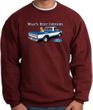 Ford Trucks Sweatshirt - Man's Best Friend Adult Maroon Sweat Shirt