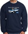 Ford Trucks Sweatshirt - Man's Best Friend Adult Navy Sweat Shirt