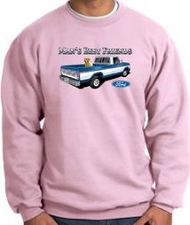 Ford Trucks Sweatshirt - Man's Best Friend Adult Pink Sweat Shirt