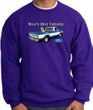 Ford Trucks Sweatshirt - Man's Best Friend Adult Purple Sweat Shirt