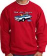 Ford Trucks Sweatshirt - Man's Best Friend Adult Red Sweat Shirt