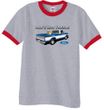 Ford Trucks T-Shirt Mans Best Friend Ringer Tee Heather Grey/Red