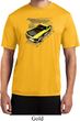 Ford Vintage Yellow Mustang Boss Mens Moisture Wicking Shirt