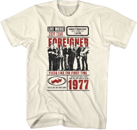 Foreigner 2019 Tour in New York City Adult T-shirt