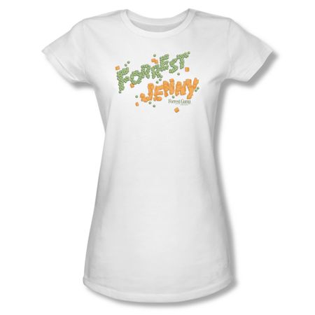 Forrest Gump Shirt Juniors Peas And Carrots White Tee T-Shirt