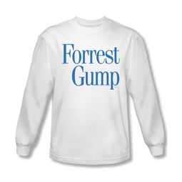 Forrest Gump Shirt Logo Long Sleeve White Tee T-Shirt
