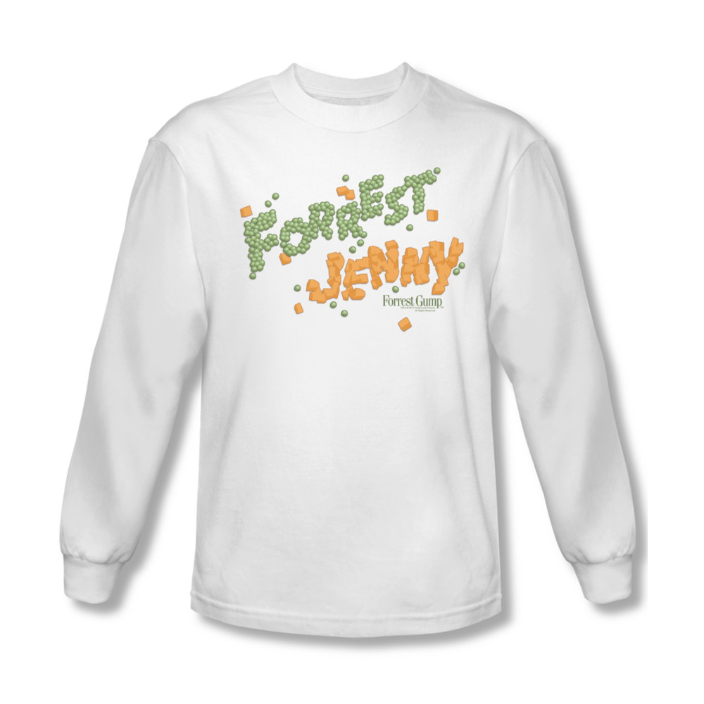 Forrest Gump Shirt Peas And Carrots Long Sleeve White Tee TShirt