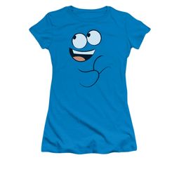 Foster's Home For Imaginary Friends Shirt Juniors Blue Smile Turquoise Tee T-Shirt