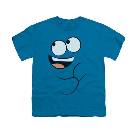 Foster's Home For Imaginary Friends Shirt Kids Blue Smile Turquoise Youth Tee T-Shirt