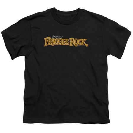 Fraggle Rock Kids Shirt Logo Black T-Shirt