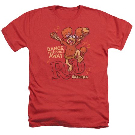 Fraggle Rock Shirt Dance Heather Red T-Shirt