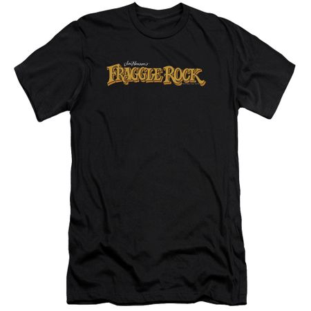 Fraggle Rock Slim Fit Shirt Logo Black T-Shirt