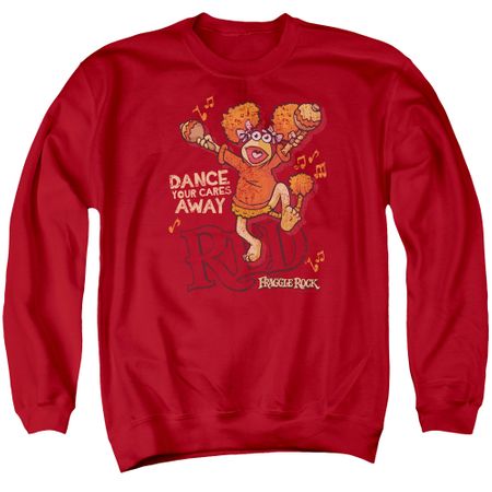 Fraggle Rock Sweatshirt Dance Adult Red Sweat Shirt