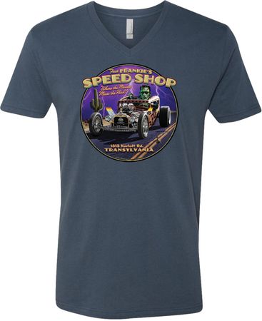 Frankenstein Tee Frankie's Speed Shop V-neck