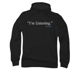 Frasier I'm Listening Hoodie Sweatshirt Black Adult Hoody Sweat Shirt