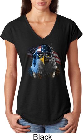 Freedom Fighter Stryker Ladies Tri Blend V-Neck Shirt