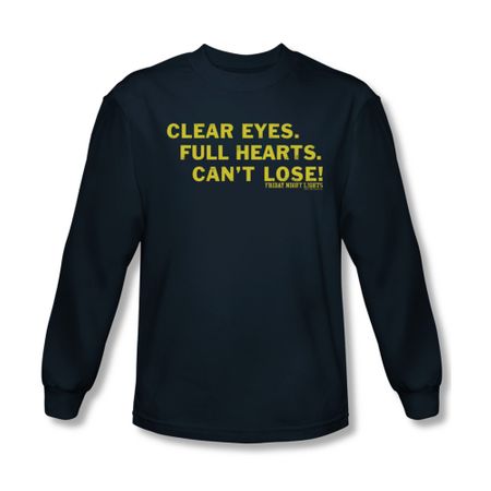 Friday Night Lights Shirt Clear Eyes Long Sleeve Navy Tee T-Shirt