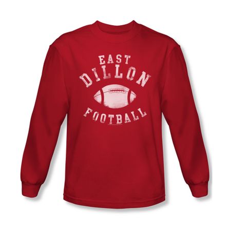 Friday Night Lights Shirt East Dillon Football Long Sleeve Red Tee T-Shirt