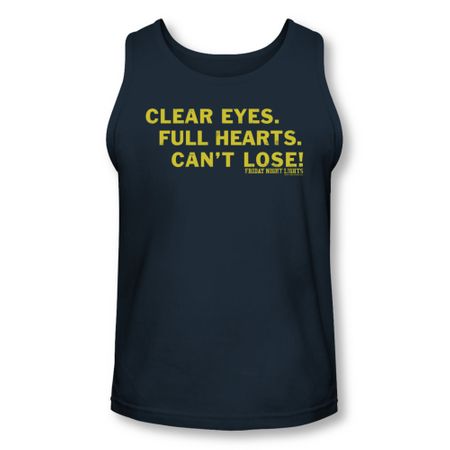 Friday Night Lights Shirt Tank Top Clear Eyes Navy Tanktop