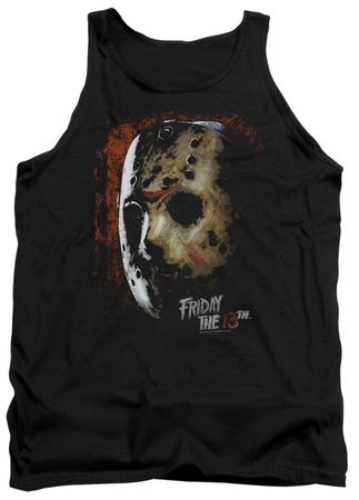 Friday the 13th Tank Top Jason Voorhees Mask Black Tanktop