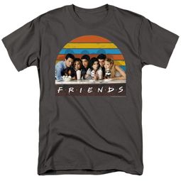 Friends TV Show "Soda Fountain" Adult T-shirt - Charcoal Gray