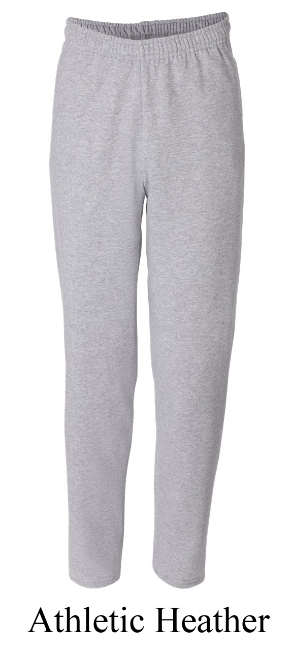 Fruit of the Loom Sweatpants With Pockets Best 60/40 Open Bottom