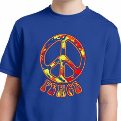 Funky Peace Kids Moisture Wicking Tee T-Shirt