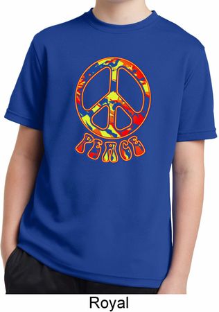 Funky Peace Kids Moisture Wicking Tee T-Shirt