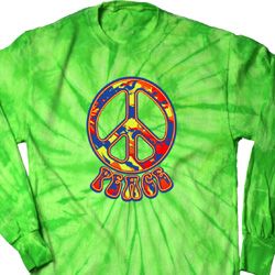 Funky Peace Long Sleeve Tie Dye Shirt Funky Peace Long Sleeve Tie Dye Shirt