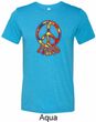 Funky Peace Mens Tri Blend Crewneck Shirt
