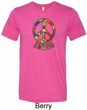 Funky Peace Mens Tri Blend Crewneck Shirt