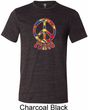 Funky Peace Mens Tri Blend Crewneck Shirt