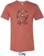 Funky Peace Mens Tri Blend Crewneck Shirt