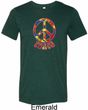 Funky Peace Mens Tri Blend Crewneck Shirt