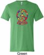 Funky Peace Mens Tri Blend Crewneck Shirt