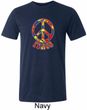 Funky Peace Mens Tri Blend Crewneck Shirt