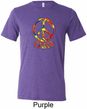 Funky Peace Mens Tri Blend Crewneck Shirt