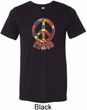 Funky Peace Mens Tri Blend Crewneck Shirt