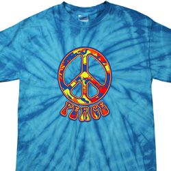 Funky Peace Spider Tie Dye Shirt Funky Peace Spider Tie Dye Shirt